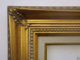 Ornate Gold Picture Frame With Linen Liner 16x20  