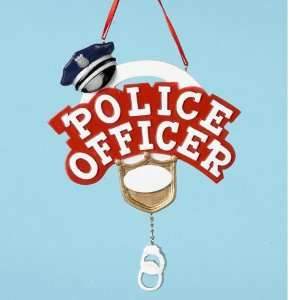   Police Officer Christmas Ornaments for Personalization: Home & Kitchen