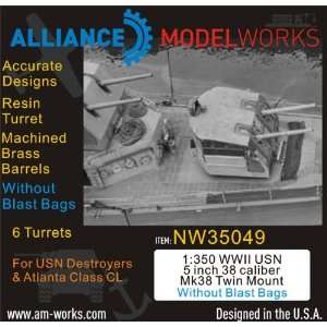  Alliance Model Works 1350 WWII USN 5 inch 38 Caliber Mk38 