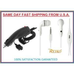 Rapid Car Kit Auto Vehicle Plug in Power Charger+3.5mm Stereo Headset 