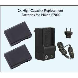  2 Pack of High Capacity Nikon Replacement Lithium ion 