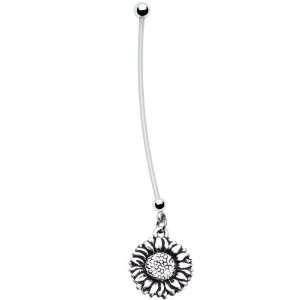  Sunflower Pregnant Belly Ring: Jewelry