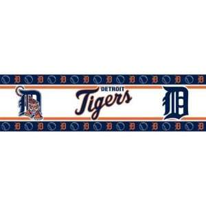  Detroit Tigers 4 Rolls   60ft Wall Paper Border Sports 