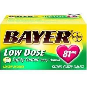  Bayer Low Dose Aspirin 81mg 32ct (4 Pack) Health 