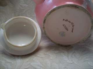 VTG NAPCO MISS CUTIE PIE GIRL LADY PINK TEAPOT TEA POT  