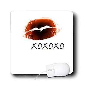   Sanders Creations   Red Lips XOXOX Kiss   Mouse Pads: Electronics
