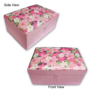   Work On Cosmetic And Jewelry MDF Box In Satin Fabric (