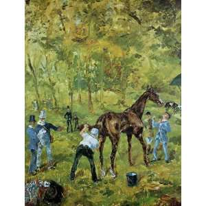 Oil Painting: Souvenir d Auteuil: Henri De Toulouse Lautrec Hand Paint