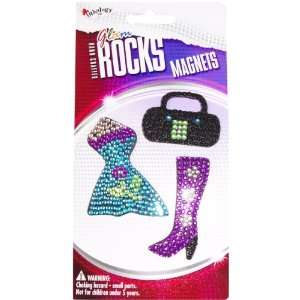  Inkology Glam Rock Girly Magnets (Assorted Designs), 3 