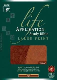   Life Application Study Bible NLT, Large Print, Tutone 
