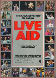 MADONNA / U2 / BOB DYLAN 1985 LIVE AID UK PROGRAM BOOK  