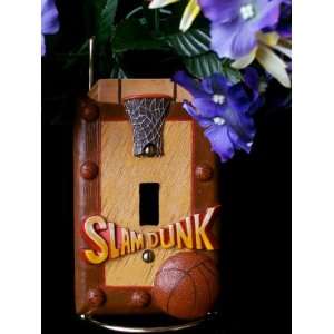  Single 3D Slam Dunk Basketball Switch Plate Cover