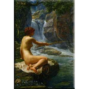 The Nymph of the Stream 21x30 Streched Canvas Art by Poynter, Edward 