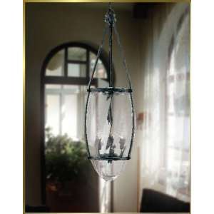 Wrought Iron Chandelier, JB 7273, 3 lights, Natural Iron, 11 wide X 