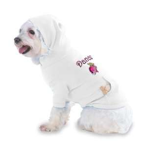  Dance Princess Hooded T Shirt for Dog or Cat LARGE   WHITE 