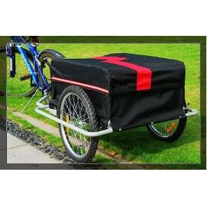    i10Direct Bicycle Cargo Trailer Red and Black: Sports & Outdoors