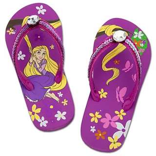 Disney Store Tangled Jewel Flip Flops Toddler Size 7/8  