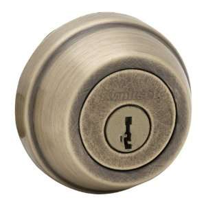   Single Cylinder Deadbolt in Antique Brass 7805