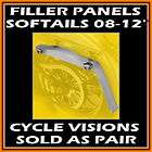 HARLEY SADDLEBAG FILLER PANELS CYCLE VISIONS 2008 2012