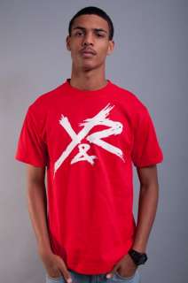 NEW MENS YOUNG & RECKLESS RED WHITE Y&R CLASSIC LOGO TEE T SHIRT SIZE 