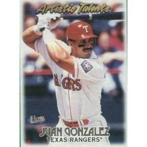  1998 Ultra Artistic Talents #12 Juan Gonzalez Everything 