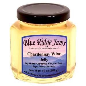 Blue Ridge Jams: Chardonnay Wine Jelly, Set of 3 (10 oz Jars):  