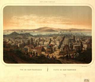 1860 map of San Francisco, California  