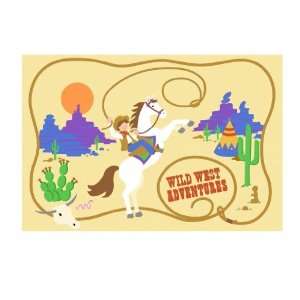  Wild West Adventures Paint By Number Wall Mural 