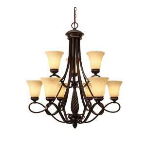 Golden Lighting 8106 363 CDB Torbellino 12 Light Chandeliers in 