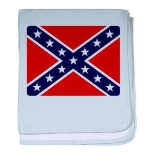  Baby Blanket Sky Blue Rebel Confederate Flag HD 