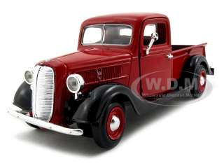 1937 FORD PICKUP TRUCK RED 124 DIECAST MODEL CAR  