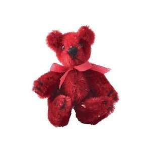  Dollhouse Miniature Red Fuzzy Wuzzy Bear: Toys & Games