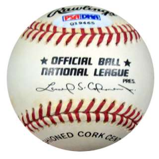 Chipper Jones Autographed Signed NL Baseball PSA/DNA #Q19465  