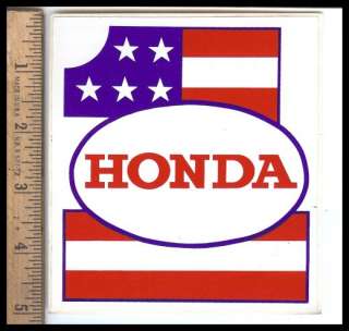   probably from the 1960s 70s. Honda Motorcycle. 5 x 4 1/2 inches