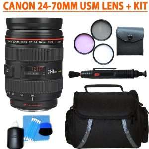   Lens + Lens Accessory Kit For Canon EOS 7D DSLR Camera