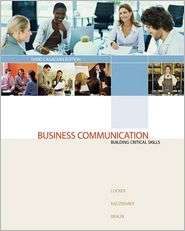 Business Communication Building Critical Skills (Canadian 