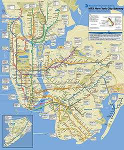   ) 2012 OFFICIAL New York City NYC Subway Map Brand New (2012)  