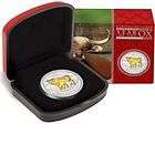 2009 LUNAR II SERIES YEAR OF THE OX, 1 OZ GILDED SILVER COIN PERTH 