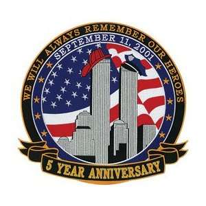  5 Year Twin Towers 12 Emblem