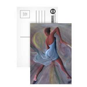 Blue Dress (oil on canvas) by Ikahl Beckford   Postcard (Pack of 8 
