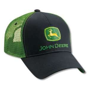  John Deere Black Hat w/ Green Mesh: Home Improvement