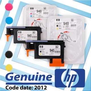 GENUINE Cyan/Mag&Black/Yel HP 940 Printhead COMBO  