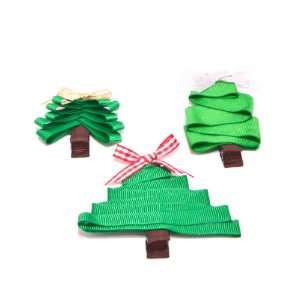   Christmas Tree Hair Clips for Kid Girls and Baby Girls   Green: Beauty