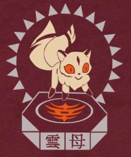 Cute Kirara Inuyasha Inu yasha Maroon shirt w/symbol zs  