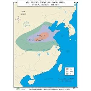  World History Wall Maps   Xia, Shang & Zhou Dynasties 