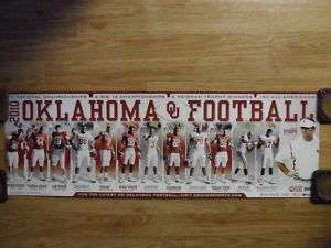 Oklahoma Sooners OU 2010 Football Poster Schedule  
