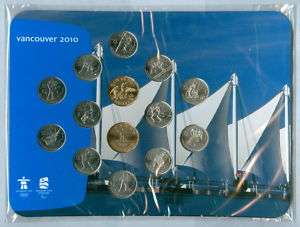 2010 Vancouver Olympic Winter Games RCM 14 Coin Set 10  