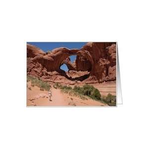  Double Arch at Arches National Park Card Health 