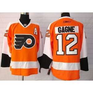 Philadelphia Flyers Ice Hockey Ball Jersey #12 Gagne Orange Jerseys 