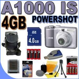  Canon Powershot A1000 IS (3209B001) 10MP 4x Optical Zoom 